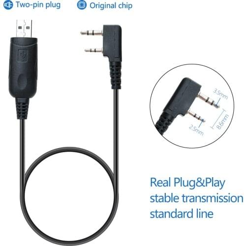 ABBREE USB Programming Cable with Driver CD for Baofeng Ham Radio UV-5R, UV-82, BF-888S, H-777 Walkie Talkies
