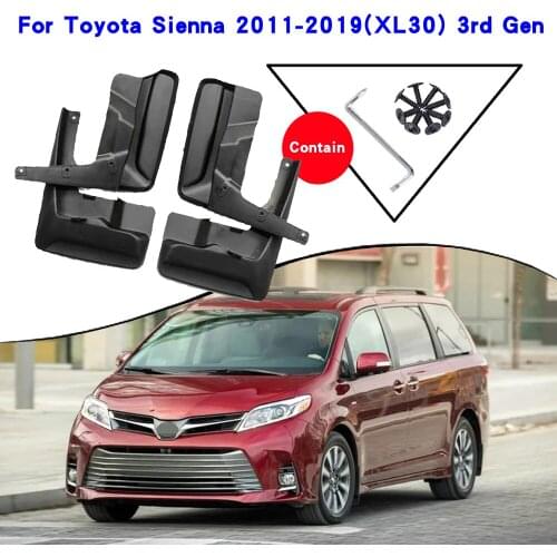 Car Fender Accessories For Toyota Sienna XL30 2011-2019 Mudguards Splash Guards Fender Mudflaps Car Fender Mud Flaps Car Fender