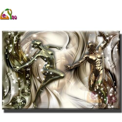 5D DIY Diamond Painting Energy of Passion Abstract Lover Mosaic Full Square/Round Diamond Embroidery Cross Stitch Home Decor