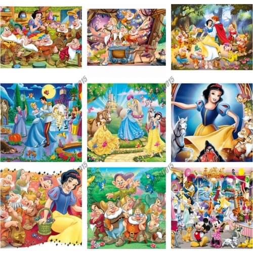 DIY Diamond Mosaic Embroidery Seven Dwarfs Snow White 5d Diamond Painting Full Drill Christmas Cross Stitch Kits Home Decor