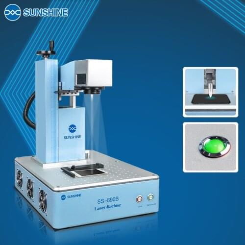 New pattern SUNSHINE SS-890B 20W Fiber Laser Frame Removal Marking engraving Machine Screen Removal Intelligent Ranging