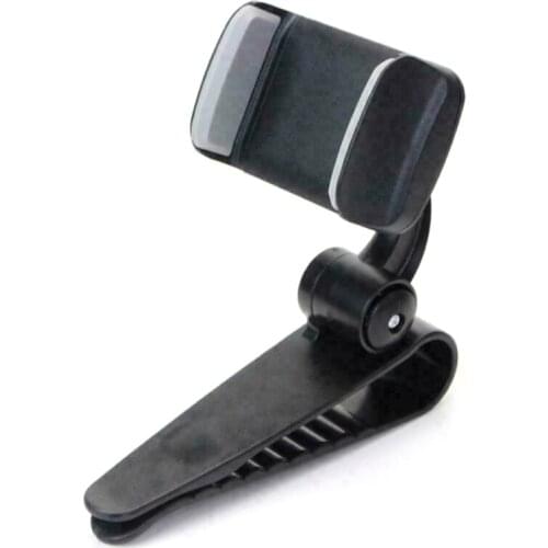 Car Sun Visor Mount Cell Phone Holder Clip Universal 360 Rotating Brackets Car Styling