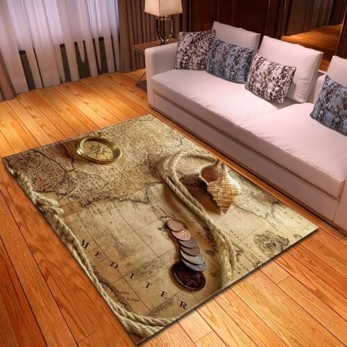 Polyester Home Large Carpet Creative World Map Pattern Carpets for Living Room Bedroom Area Rugs Tea table Kitchen Anti-slip Mat