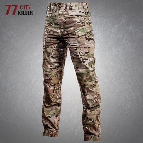 Military Tactical Pants Men Camouflage SWAT Combat Army Cargo Trousers Male Outdoor Casual Wear-resistant Joggers Mens Pants
