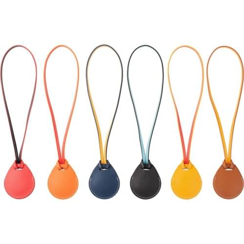 Apple Airtag Case Leather Protective Tracking Anti-lost Dog Cover is for Airtags official metal buckle key Ring protect Air Tag