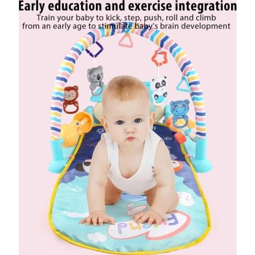 Baby Play Mat Activity Gym Kick Piano Keyboard Babies Jungle Mat With Lights & Music Infant Educational Activity Gear Baby Care