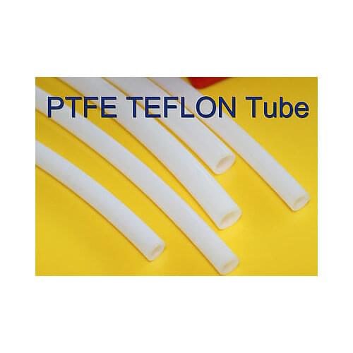 1/2/5/10m Length OD 2/3/3.18/4/5/6/6.35/7/8/9/9.53/10/11/12/12.7mm ID 1-10mm PTFE Tubing Tube Pipe hose