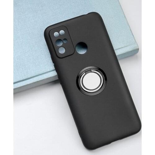 For Doogee X96 Pro 6.52" X96Pro Back Ring Holder Bracket Phone Case Smartphone TPU Soft Silicone Cover