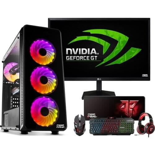 Megamania PC Gaming Intel i5 9400F desktop computer 4.1GHz Turbo x6 Core | 16GB DDR4 | SSD 480GB | Nvidia GT1030 2GB GDDR5