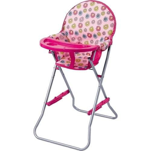 Simulation Baby Toddler High Chair Dining Chair ABS Plastic Furniture for Reborn Doll Supplies Kids Child Birthday Gift