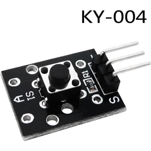 KY-004 3pin Button Key Switch Sensor Module for Diy Starter Kit 6*6*5mm 6x6x5mm KY004 1PCS