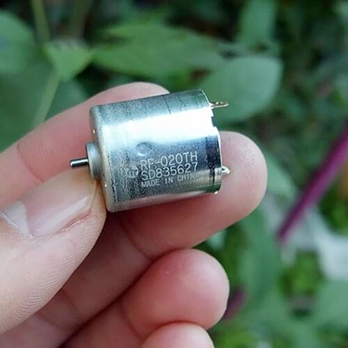 Mabuchi Precision RF-020 Precious Metal Brush Micro Motor 4.5-6V 18000 Rpm Small Low Noise for 17mm Steering Gear Motor