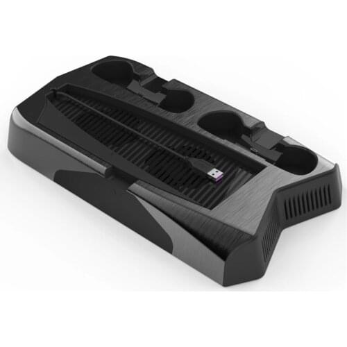 Multifunctional Game Controller Charging Dock Charging Stand with Cooling Fan Rack for PS5 DE/UHD Game Console Accessories
