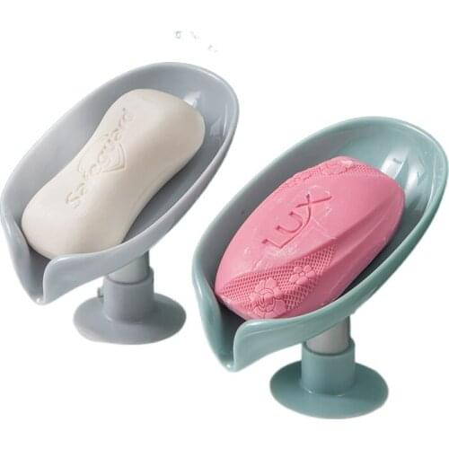 Soap box, soap shelf, suction cup without holes, wall mounted, creative, personalized and lovely, toilet artifact