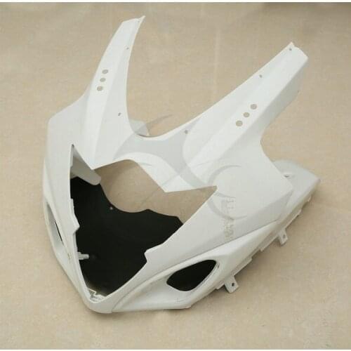 Unpainted White Upper Front Fairing Cowl Nose For SUZUKI GSXR1000 K5 2005-2006