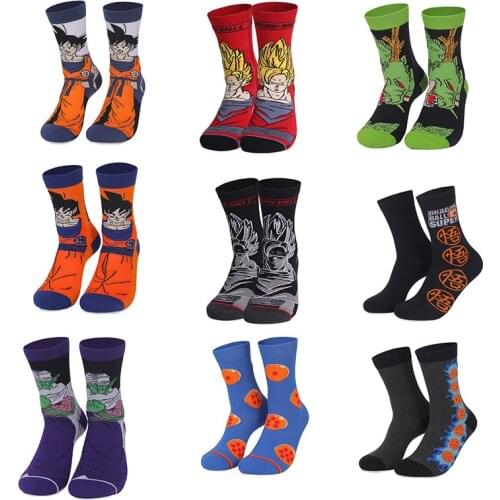Dragon Balll Sock cartoon anime figure Monkey King Bick Vegeta tube socks cosplay anime casual xxx boys and girls Adult socks