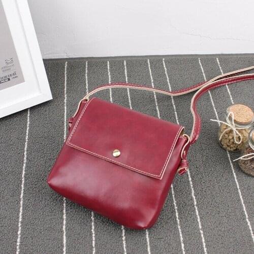 New Women Solid Hasp Zipper Small Shoulder Bag Lady PU Leather Handbag Messenger Cross-body Satchel Purse