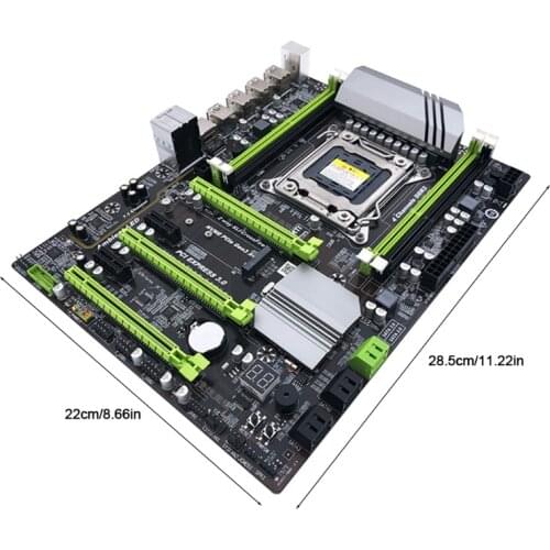 2021 New BTC X79T Miner Motherboard CPU NVME M.2 Interface DDR3 x 4 Memory Slot Support LGA 2011 DDR3 SATA3 .0 B75Chip