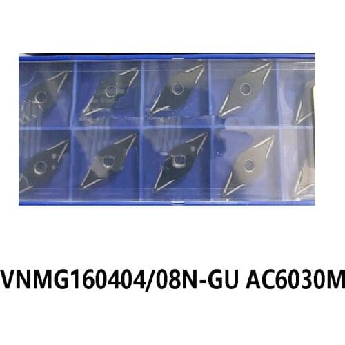Original VNMG160404N-GU VNMG160408N-GU AC6030M Carbide Cutting Inserts VNMG160404 VNMG160408 N-GU Lathe Cutter Turning Tools