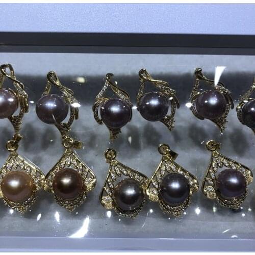 20pcs/lot 11-12mm Round Pearl Real Natural Freshwater Pearl Pendant Fashion Jewelry Nice Party Gift