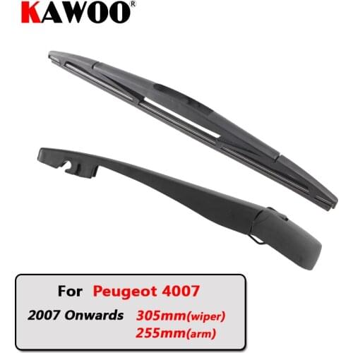 KAWOO Car Rear Wiper Blade Blades Back Window Wipers Arm For Peugeot 4007 Hatchback (2007 Onwards) 305mm Auto Windscreen Blade