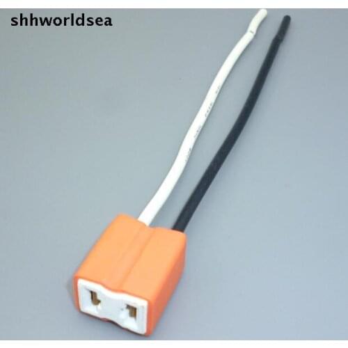 Shhworldsea 5/50/100pcs H7/H2 12V/24V Car Headlight Bulb Socket Plug Adapter Holder Extension Cable Auto Connector
