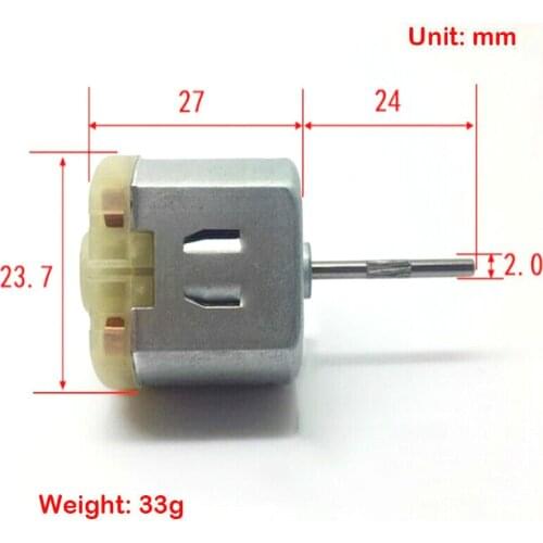 Pin Type Micro Mini Electric 260 Motor Flat Type DC 6V-12V 7.2V 9V 11400RPM Long Shaft DIY Auto Car Door Lock Boat 2mm Shaft Dia
