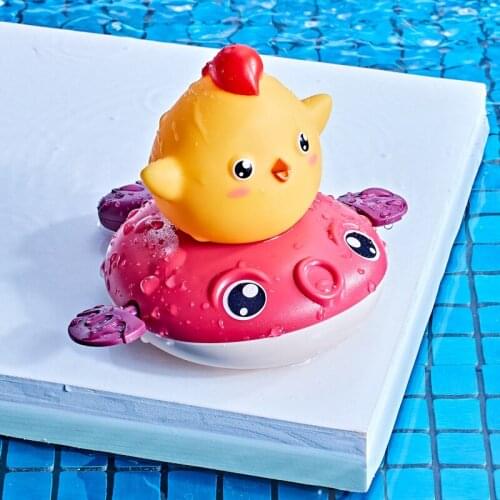 Cute Baby Bath Toy Water Temperature Measurement Bathroom Spray Tool Puffer Fish Small Fat Chicken Water Early Education