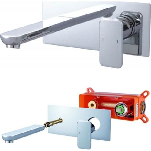 Bathroom concealed faucet wall mounted mixer faucet Tap Germany style Wall Mounted Basin Mixer Hot And Cold Water Wash Faucet