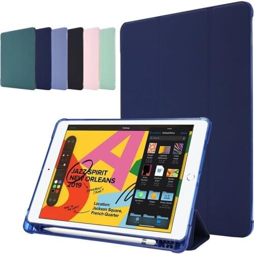 Smart Soft Silicone Folding Cover For iPad Air 3 10.5 Case with Pencil Holder Funda for iPad Air 3 Generation Pro 10 5 Case Capa