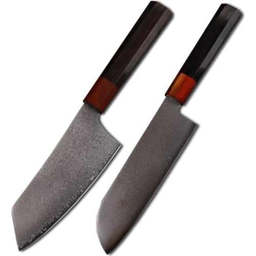 Vg10 Core Damascus Steel Kitchen Professional Sliced Meat Cooking Fruits And Vegetables EDC Tool Knife