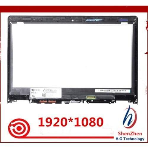 Replacement for Lenovo Yoga 3-14 yoga 700-14 14.0" FHD IPS LCD Screen Touch panel Digitizer Assembly +Bezel 5D10H35588 frame