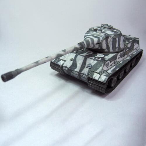 1:35 German Lion Heavy Tank DIY 3D Paper Card Model Building Sets Educational Toys Military Model Construction Toys