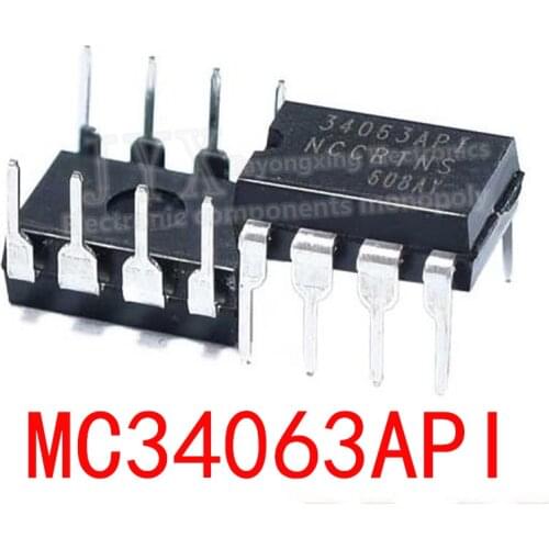 10PCS MC34063API DIP8 MC34063AP1 DIP MC34063 34063API DIP-8 new and original IC