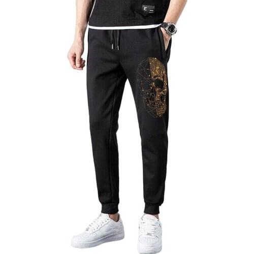 2020 Hot drill Autumn Mens Casual Hot drill Pants jogging Mens Breathable Cotton Trousers Male sweatpants