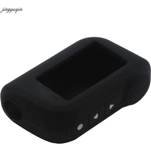 Jingyuqin Remote Car Key Fob Silicone Case Cover For Starline A93 A63 Russian Version Two Way Car Alarm LCD Remote Controller