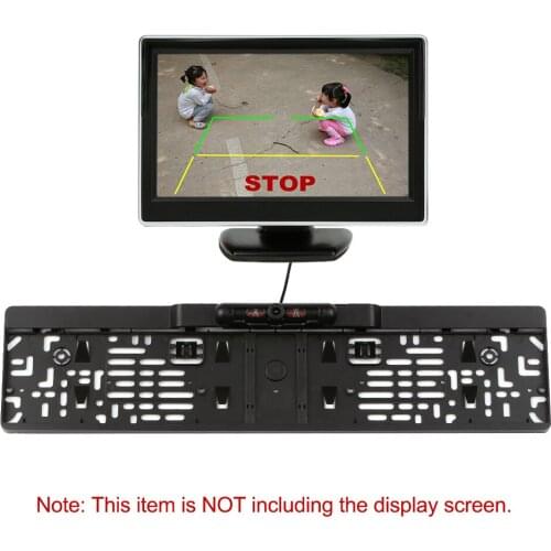 European License Plate Frame 4 IR LED Backup Camera Car Rear View Camera