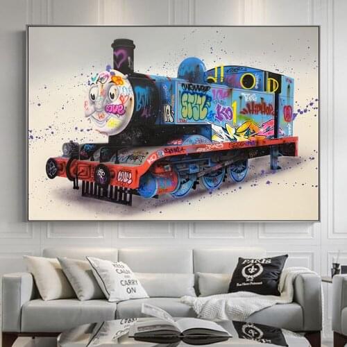 Graffiti Anime cartoon child gift Posters for Living Room Wall Art Canvas Painting Kids room Bedroom Decor Prints Picture Cuadro