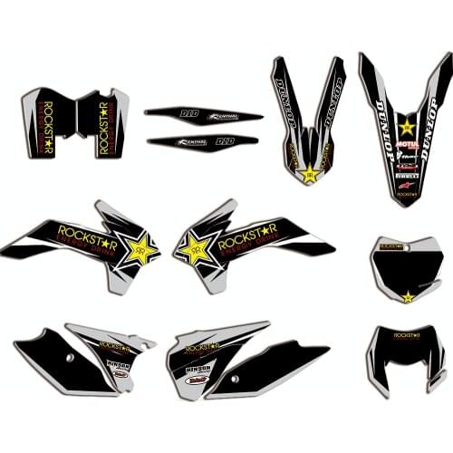 Team Graphics & Backgrounds Sticker Decal for KTM EXC XCW XCF-W XCFW 2014 2015 2016 125 150 200 250 300 350 450 525