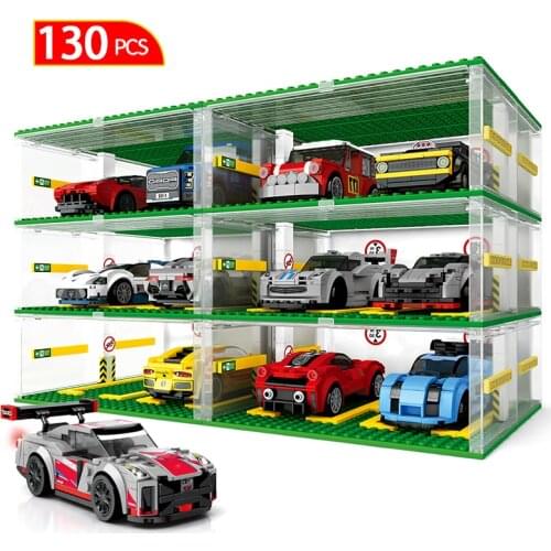 City Creative Racing Car Model Garage Base Plate Building Blocks DIY Baseplate Box Blocks Construction Toy Gifts