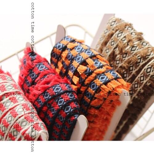 8yards/lot 2.5cm wide Qute Litttle Tassel Ribbon Fringe Webbing embroidery trim accessory for bag garment home deco 2style