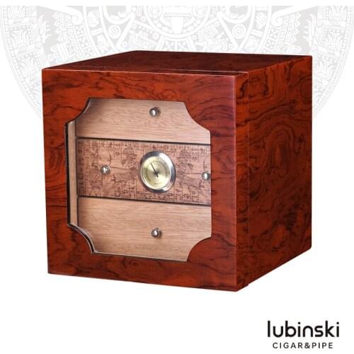 LUBINSKI Wine Piano Finish Cedar Wood Cigar Cabinet 4 Drawer Humidor Box Tobacco Case Holder W/Humidifier Hygrometer For COHIBA