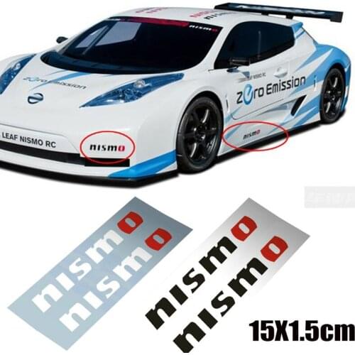 2pcs good Oracal Material nismo car body sticker for Nissan
