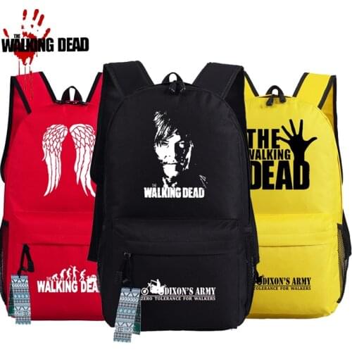 New The Walking Dead Cosplay Backpack Anime oxford Schoolbags Fashion Unisex Travel Laptop Bag