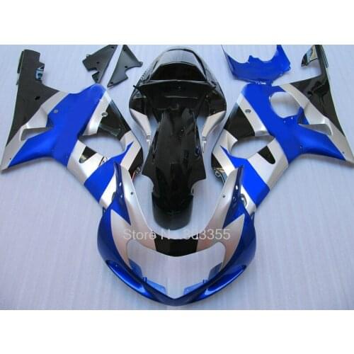 Upgrade your for suzuki fairings gsxr1000 00 01 02 aftermarket fairing kit GSXR 1000 2000 2001 2002 silver blue black parts PP22