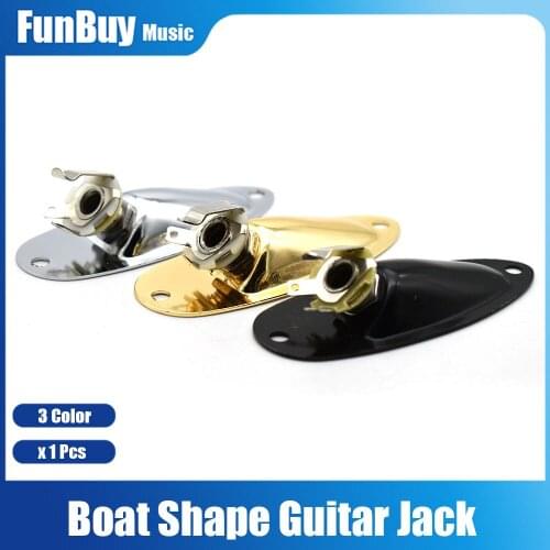 Professional Boat Style 1/4" Guitar Pickup Output Input Jack Plug Socket 6.35mm for ST Electric Guitars Guitar Parts