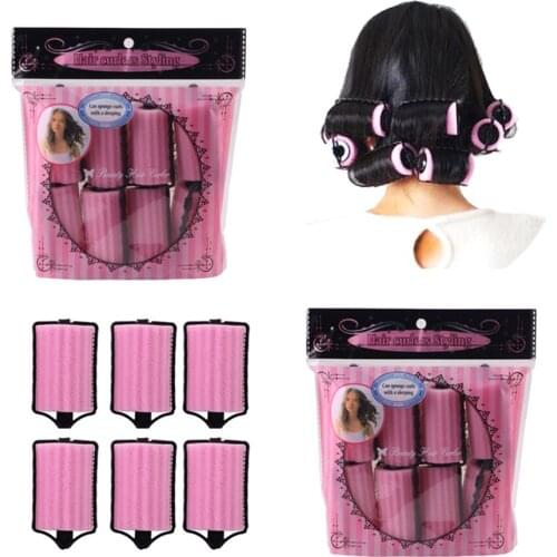 Sleeping Curling Tools Hair Curler Dia 3.6&4.4cm Soft Foam Rollers Plastic Hair Curling Magic DIY Styling Tool