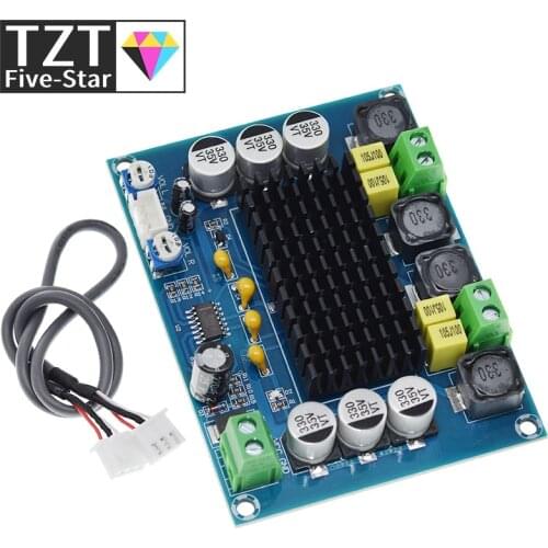 TZT DC 12V 24V 120W*2 TPA3116 D2 Dual Channel digital Power audio amplifier board good