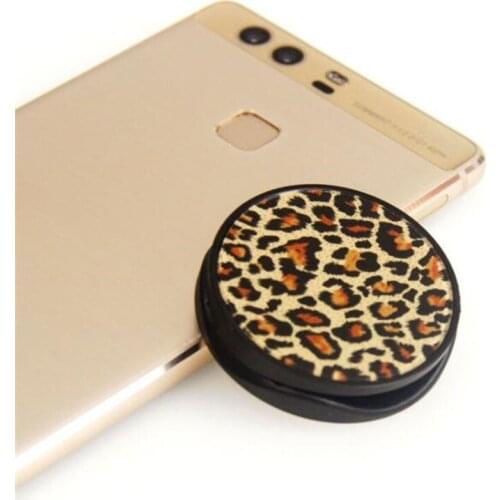 Mobile Phone Stand Holder Dinosaur Mount Leopard Print Folding Bracket Desktop Expanding Phone Holder Car Bracket For All Phone