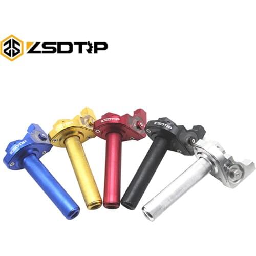 ZSDTRP Universal Motorcycle 22mm 7/8" CNC Handlebar Black Quick Action Throttle Twist Gas Grips Hand Grips For Pit Dirt Bike